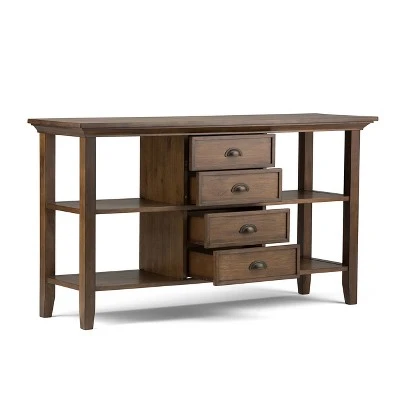 Mansfield Console Sofa Table - WyndenHall Distressed Gray 4 Mansfield Console Sofa Table - WyndenHall Distressed Gray - Image 2