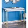 Olivia & May Set of 2 Contemporary Console Tables White - Olivia & May -Console Tables Sales unnamed file 3374