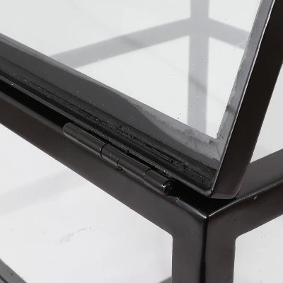 Decor Therapy Claira Glass and Metal Console Table Black - Décor Therapy 6 Decor Therapy Claira Glass and Metal Console Table Black - Décor Therapy - Image 4