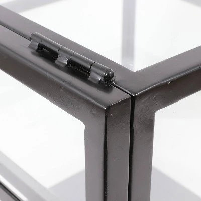 Decor Therapy Claira Glass and Metal Console Table Black - Décor Therapy 7 Decor Therapy Claira Glass and Metal Console Table Black - Décor Therapy - Image 5