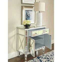 Sasha Mirrored 1Drawer 2Door Console - Powell Company -Console Tables Sales unnamed file 3432