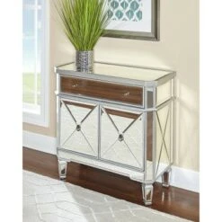 Sasha Mirrored 1Drawer 2Door Console - Powell Company -Console Tables Sales unnamed file 3433