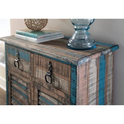 Marley Console Cabinet Distressed - Powell Company 10 Marley Console Cabinet Distressed - Powell Company - Image 8