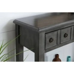 Calinda Small Console Table - Powell Company Teal -Console Tables Sales unnamed file 3472