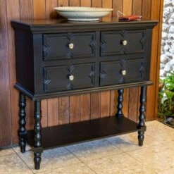 Decor Therapy Mona Four Drawer Console Table - Décor Therapy White -Console Tables Sales unnamed file 3503