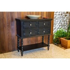 Decor Therapy Mona Four Drawer Console Table - Décor Therapy White -Console Tables Sales unnamed file 3504