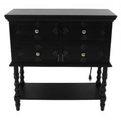 Decor Therapy Mona Four Drawer Console Table - Décor Therapy White -Console Tables Sales unnamed file 3505