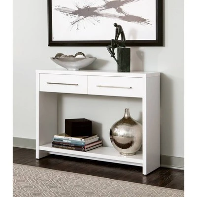 Storage Furniture Console Table - White - ClosetMaid 3 Storage Furniture Console Table - White - ClosetMaid