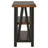 Hartwell Living Edge Rustic Industrial Console Table - Brown - Inspire Q