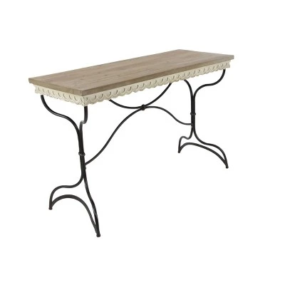 Olivia & May Distressed Console Table Brown - Olivia & May 4 Olivia & May Distressed Console Table Brown - Olivia & May - Image 2