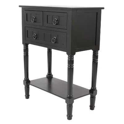 Decor Therapy Westerman 3 Drawer Console - Décor Threapy Navy 3 Decor Therapy Westerman 3 Drawer Console - Décor Threapy Navy