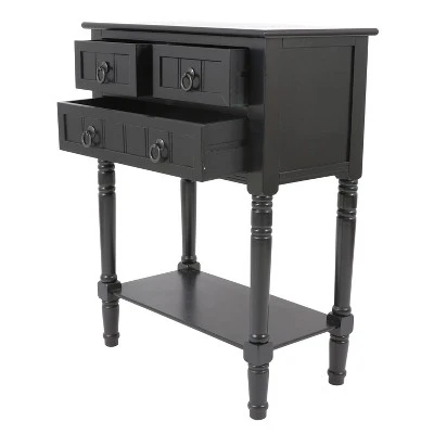 Decor Therapy Westerman 3 Drawer Console - Décor Threapy Navy 4 Decor Therapy Westerman 3 Drawer Console - Décor Threapy Navy - Image 2