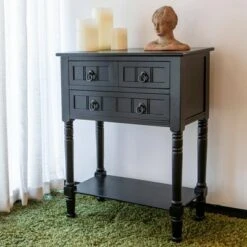 Decor Therapy Westerman 3 Drawer Console - Décor Threapy Navy 21 Decor Therapy Westerman 3 Drawer Console - Décor Threapy Navy -Console Tables Sales unnamed file 3549