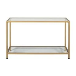 Studio Designs Home Camber Modern Glass Console Table 47" - Studio Designs Gold -Console Tables Sales unnamed file 3566