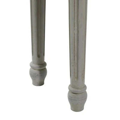Farmhouse Mango Wood Console Table - Olivia & May Gray 5 Farmhouse Mango Wood Console Table - Olivia & May Gray - Image 3