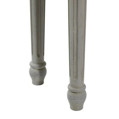Farmhouse Mango Wood Console Table - Olivia & May Gray 9 Farmhouse Mango Wood Console Table - Olivia & May Gray - Image 7