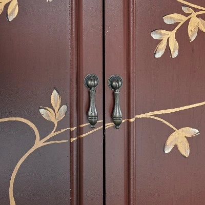 Jenny Hand Painted 2Door Console Table - Powell Company Red 9 Jenny Hand Painted 2Door Console Table - Powell Company Red - Image 7