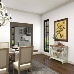 Olivia & May Farmhouse Wood Console Table White - Olivia & May 32 Olivia & May Farmhouse Wood Console Table White - Olivia & May -Console Tables Sales unnamed file 3627