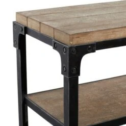 Olivia & May Rustic 3 Tier Console Table Brown - Olivia & May 8 Olivia & May Rustic 3 Tier Console Table Brown - Olivia & May -Console Tables Sales unnamed file 3699