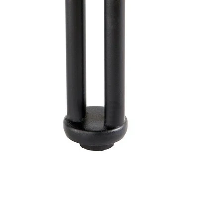 Folio Metal and Glass Sofa Table Black - Lifestorey 4 Folio Metal and Glass Sofa Table Black - Lifestorey - Image 2