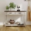 Baker Console Table Antique White - ClickDecor -Console Tables Sales unnamed file 3780