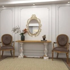 Olivia & May Vintage Wood Console Table White - Olivia & May -Console Tables Sales unnamed file 3800