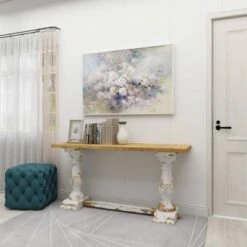 Olivia & May Vintage Wood Console Table White - Olivia & May -Console Tables Sales unnamed file 3802