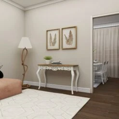 Wood Parisian Design Floral Ornate Detailing Console Table White - Olivia & May 26 Wood Parisian Design Floral Ornate Detailing Console Table White - Olivia & May -Console Tables Sales unnamed file 3820