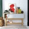 Room & Joy Wallie Wood Console Living Room Furniture Light Ash/Soft Gray - Room & Joy -Console Tables Sales unnamed file 3822