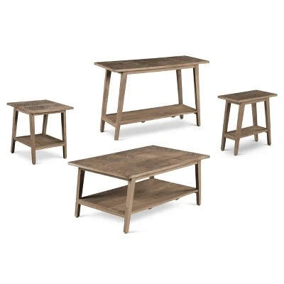 Milani Rectangle Sofa Table Natural - Steve Silver Co. 5 Milani Rectangle Sofa Table Natural - Steve Silver Co. - Image 3