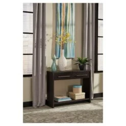 Storage Furniture Console Table - Black Walnut-ClosetMaid