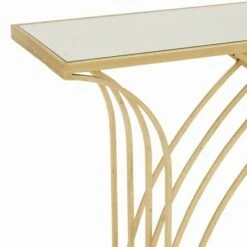 Metal and Mirror Art Deco Console Table Gold - Olivia & May 13 Metal and Mirror Art Deco Console Table Gold - Olivia & May -Console Tables Sales unnamed file 3876