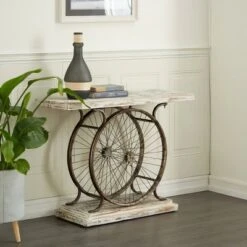 Olivia & May Rustic Console Table Brown - Olivia & May