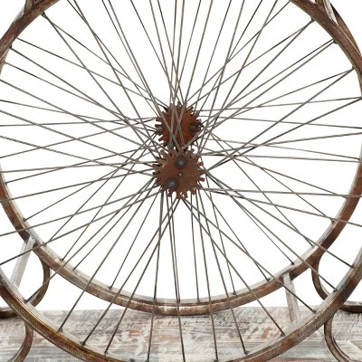 Olivia & May Rustic Console Table Brown - Olivia & May 4 Olivia & May Rustic Console Table Brown - Olivia & May - Image 2