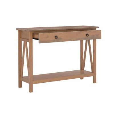 Titian Console Table - Linon Driftwood 4 Titian Console Table - Linon Driftwood - Image 2
