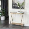 Olivia & May Modern Metal Console Table - Olivia & May 1 Olivia & May Modern Metal Console Table - Olivia & May -Console Tables Sales unnamed file 3896