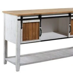 Olivia & May Farmhouse Storage Console Table Brown - Olivia & May 42 Olivia & May Farmhouse Storage Console Table Brown - Olivia & May -Console Tables Sales unnamed file 3912