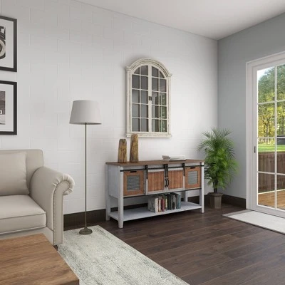 Olivia & May Farmhouse Storage Console Table Brown - Olivia & May 21 Olivia & May Farmhouse Storage Console Table Brown - Olivia & May - Image 19