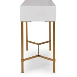Jupiter Desk Console Table White/Gold - Adore Decor -Console Tables Sales unnamed file 3935
