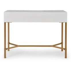 Jupiter Desk Console Table White/Gold - Adore Decor -Console Tables Sales unnamed file 3936