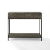 Jacobsen Console Table Brown/Charcoal - Crosley 2 Jacobsen Console Table Brown/Charcoal - Crosley -Console Tables Sales unnamed file 3953