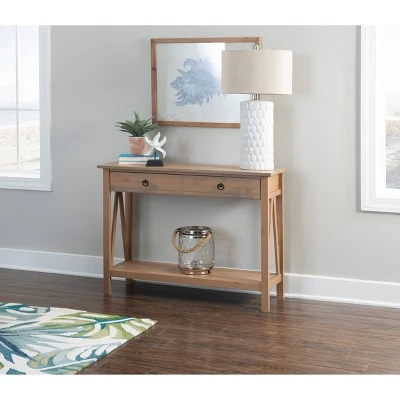 Titian Console Table - Linon Driftwood 12 Titian Console Table - Linon Driftwood - Image 10