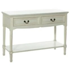 Wood Traditional 2 Drawer Console Table Antique Ivory - Olivia & May 19 Wood Traditional 2 Drawer Console Table Antique Ivory - Olivia & May -Console Tables Sales unnamed file 3970