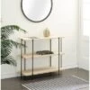 Olivia & May Contemporary Metal Console Table - Olivia & May 2 Olivia & May Contemporary Metal Console Table - Olivia & May -Console Tables Sales unnamed file 3975