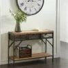 Olivia & May Industrial Console Table with Screen Drawers Brown - Olivia & May -Console Tables Sales unnamed file 3981
