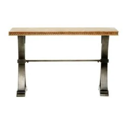 Olivia & May Industrial Wood Console Table Brown - Olivia & May -Console Tables Sales unnamed file 3998