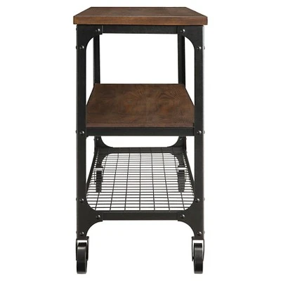 Merida Mixed Media Console Table Black - Inspire Q 3 Merida Mixed Media Console Table Black - Inspire Q