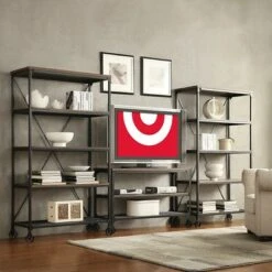 Merida Mixed Media Console Table Black - Inspire Q 15 Merida Mixed Media Console Table Black - Inspire Q -Console Tables Sales unnamed file 4007