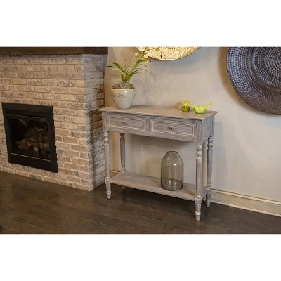 Decor Therapy Simplify Two Drawer Console Table Natural - Décor Therapy 6 Decor Therapy Simplify Two Drawer Console Table Natural - Décor Therapy - Image 4