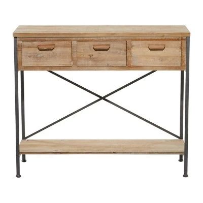Olivia & May Contemporary Wood Console Table Red - Olivia & May 4 Olivia & May Contemporary Wood Console Table Red - Olivia & May - Image 2